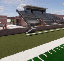 rendering of stands at athletic complex